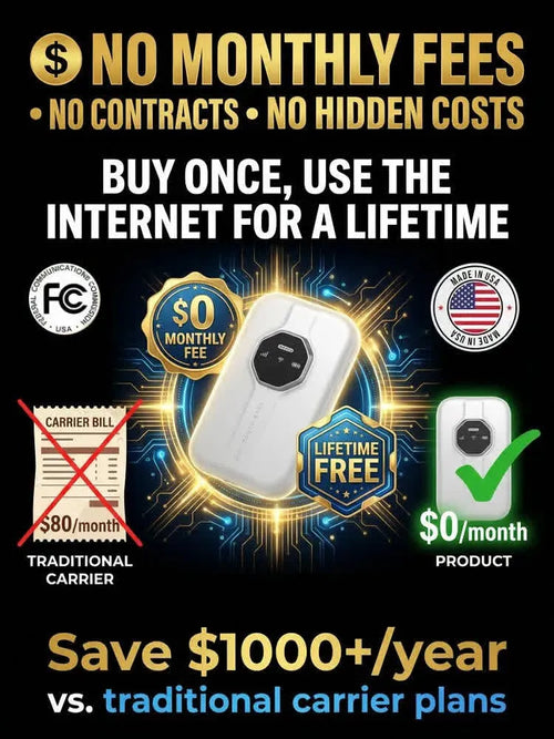Next-Gen Satellite WiFi6+ Portable Router - 300Mbps Stay connected all day with our pocket router- Nationwide Clearance