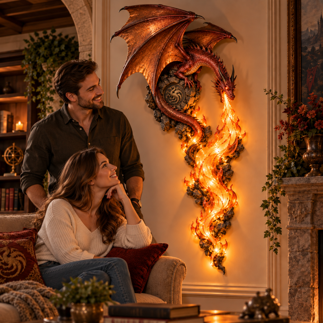 🔥Last Day 50% OFF -🐉 Dragonfire Guardian™ Wall Sconce – A Legendary Flame Awakens On Your Wall 🔥