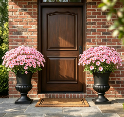 💥ON SALE💥- Artificial Outdoor Sunset Mums Flowers - UV resistant, Waterproof, Windproof