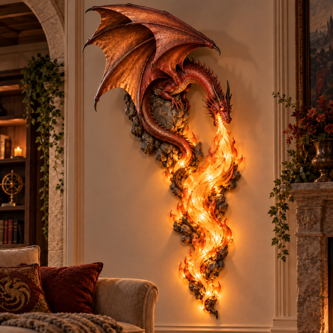 🔥Last Day 50% OFF -🐉 Dragonfire Guardian™ Wall Sconce – A Legendary Flame Awakens On Your Wall 🔥