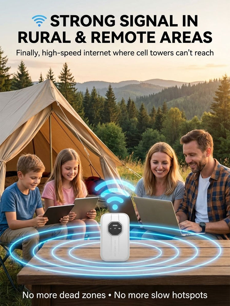 Next-Gen Satellite WiFi6+ Portable Router - 300Mbps Stay connected all day with our pocket router- Nationwide Clearance