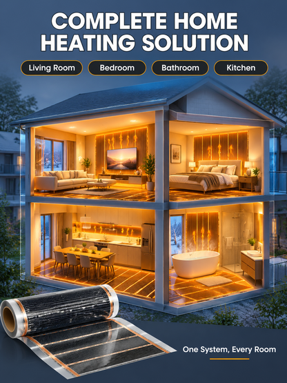 【Heats Up in 5 Seconds】German High-Tech Graphene Wall Heater