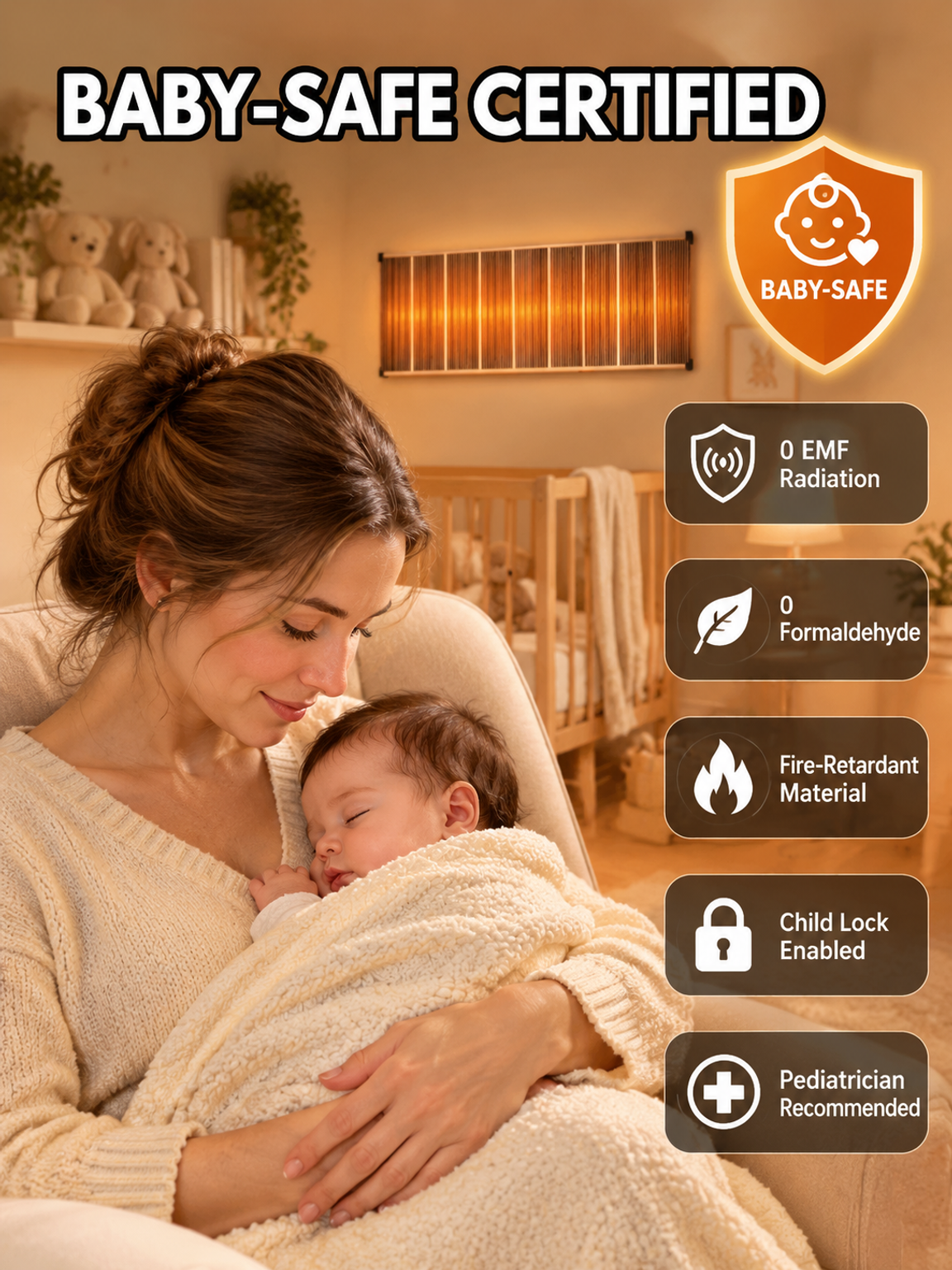 【Heats Up in 5 Seconds】German High-Tech Graphene Wall Heater