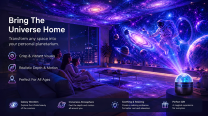 🦖🎁360° Smart Holographic Starry Sky Projector (HD Smart Dynamic 5D)