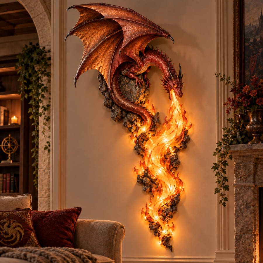 🔥Last Day 50% OFF -🐉 Dragonfire Guardian™ Wall Sconce – A Legendary Flame Awakens On Your Wall 🔥
