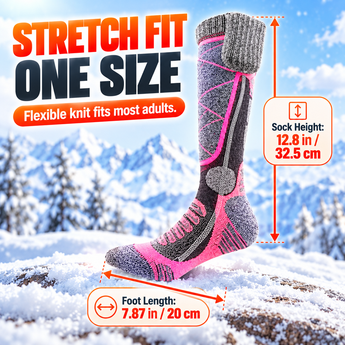 Rechargeable Heated Socks – Adjustable Heat for Cold Weather