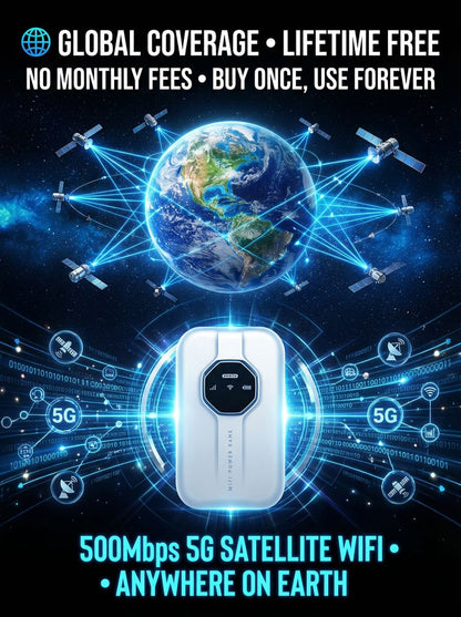 Next-Gen Satellite WiFi6+ Portable Router - 300Mbps Stay connected all day with our pocket router- Nationwide Clearance