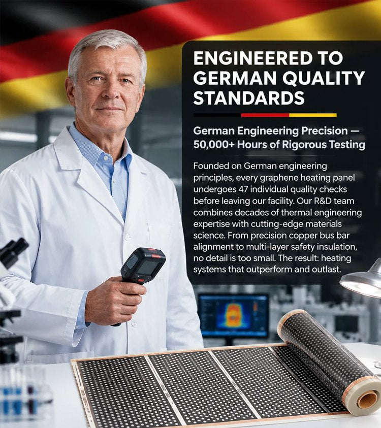 【Heats Up in 5 Seconds】German High-Tech Graphene Wall Heater