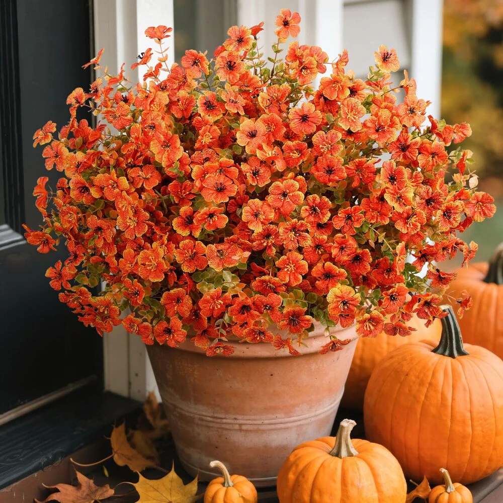 🏆 50K+ SOLD! 💐Lifelike UV-Resistant Sunset Mums – Waterproof, Windproof & Perfect for Fall Decor 🍂